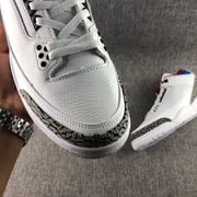 Close-up of the toe box, laces and patterned toe overlay.