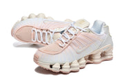 Nike Shox TL sneakers shown from above at an angled view.