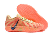 Side and outsole view showing the translucent orange sole and patterned tread.