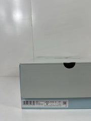 Shoebox label showing model code DQ4914-074 and a photographed sample marked EU 41, US Men 9.5, UK 7 and CM 26.5.
