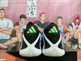 adidas Basketball Shoes Black Blue and Volt