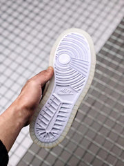 Bottom view of the sneaker showing the white patterned outsole and translucent-looking edge.