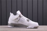 Opposite side profile showing the white upper, mesh panel, molded side support, and gray speckled midsole.
