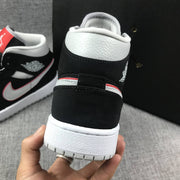 Rear close-up showing the black heel, white padded collar and white midsole.