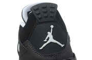 Close-up of the heel panel with a white Jordan logo.