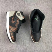 Top view showing the perforated toe boxes, laces, padded collars, and insoles.