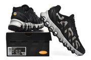 Nike Air Max DN 8 Paris sneakers shown from the side with the shoe box; the box label displays sample sizes 8.5 and 10.