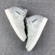 Top-down view of the pair showing the matching light bone and grey color blocking.