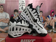 Angled view showing the side panels, laces and chunky sole