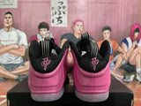 Nike Air Foamposite One Pink and Black Basketball Shoes