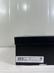 Shoebox label showing Air Jordan 1, style code FN5032-200, and sample size details.