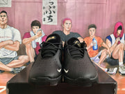 Front view showing perforated toe panels, black laces, and tongue details