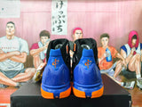 Nike Air Huarache 2K4 Basketball Shoes Blue and Orange