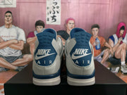 Heel view showing Nike Air branding on the sneakers