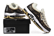 Nike Air Max 97 OG sneakers shown with a shoe box; the box label shows a sample size.
