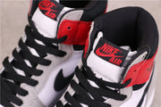 Close-up of the padded collar and tongue with black laces