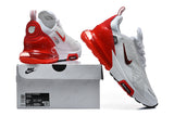 Nike Air Max 270 Premium White and Red Sneakers