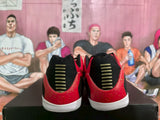 Nike Red and Gold Basketball Sneakers