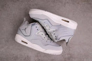 Top-down view of the two sneakers showing their white and gray panel layout.