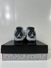 Rear view showing the gray heel panels, black heel sections, and white Jumpman branding.