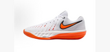 Nike Air Zoom Basketball Sneakers White Orange HV9775-102