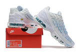 Nike Air Max Plus White and Blue Sneakers