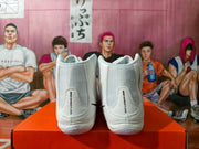 Rear view showing the heel panels marked Nike Wrestling