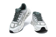 Pair of white and gray On sneakers shown from the front