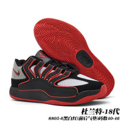 Black basketball sneakers with red accents and a red outsole; image text identifies style 8805-6 and sizes 40-46.