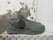 Side view of a dark gray Nike Kobe 5 FTB shoe with Kobe emblem and visible Nike Zoom lettering.