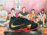 Nike Black Red Gold Basketball Sneakers