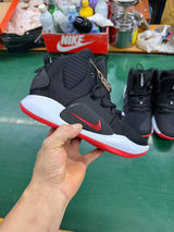 Nike Black and Red High-Top Basketball Sneakers