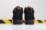 Rear view of the pair showing black heel panels, embroidered branding and infrared collar and midsole details.