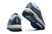 Nike Air Max sneakers shown from the rear and underside.