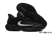 Black basketball sneakers with white detailing, style code FZ6734-001.