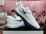 Nike LeBron Basketball Shoes White and Deep Blue