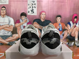 White and Black Basketball Sneakers