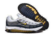Nike Air Max 97 OG sneakers showing the side profile and tread outsole.