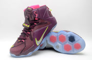 Angled view showing the patterned upper, side Swoosh, and translucent outsole traction sections.