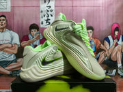 Angled side view showing the Nike Swoosh, sculpted sidewalls, and lime accents.