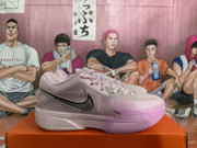 Side profile showing the contrasting swoosh, perforated panels and visible Air Zoom marking.