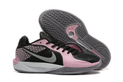 Black and pink Nike Sabrina 2 basketball shoes with gray accents