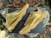 Overhead angled view of the pair showing the gold finish