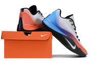 White Nike S.T. Flare EP shoes displayed with an orange box.