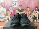 Jordan Black and Red Basketball Sneakers