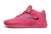 Side profile of a pink Nike Giannis Immortality 7 basketball shoe