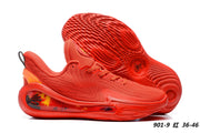 Red Curry 12 901-09 basketball shoes with a multicolor side detail.