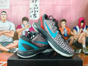 Nike basketball shoes shown from the side and at an angle