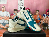 Nike Blue and White Basketball Sneakers