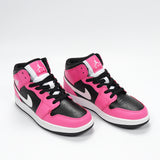 Jordan High-Top Sneakers Hot Pink Black White 555112-002